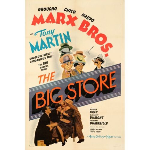 152. One Sheet (27" x 41") Signed by Groucho Marx (Beckett COA); Style D; Fine+ on Linen ### THE BIG STORE (1941)