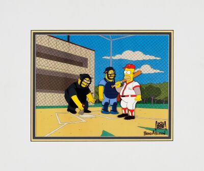 2064. Homer Original Production Cel from "Homer at The Bat" (1992) Signed by Brad Ableson, Matted ### THE SIMPSONS (T.V. SERIES, 1989-PRESENT)