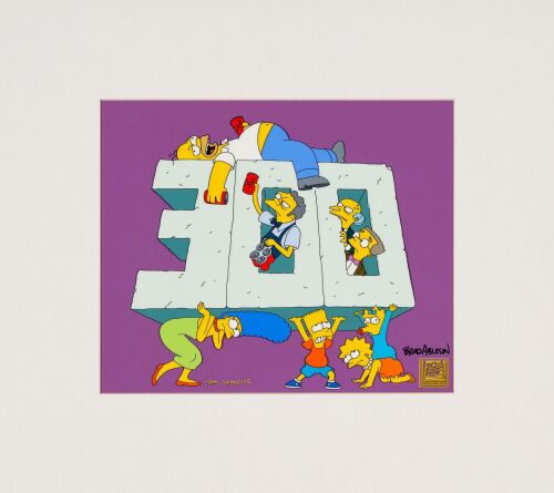 2078. The Simpsons 300th Episode Crew and Cast Appreciation Limited Edition Sericel Signed by Brad Ableson, Matted ### THE SIMPSONS (T.V. SERIES, 1989-PRESENT)