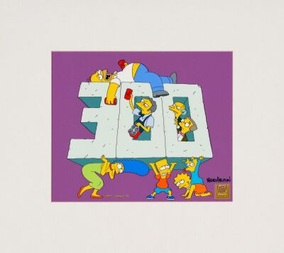 2078. The Simpsons 300th Episode Crew and Cast Appreciation Limited Edition Sericel Signed by Brad Ableson, Matted ### THE SIMPSONS (T.V. SERIES, 1989-PRESENT)