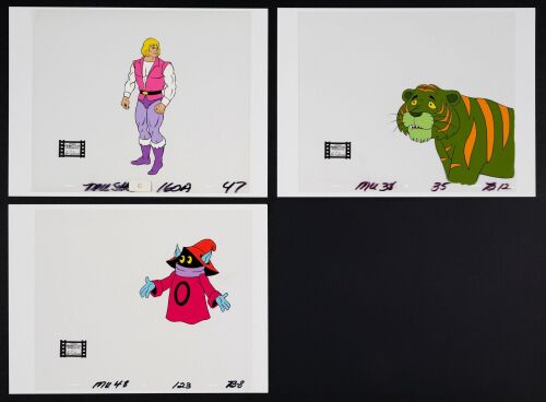 2037. Prince Adam, Orko and Cringer Original Production Cels ### HE-MAN AND THE MASTERS OF THE UNIVERSE (1983-1985)