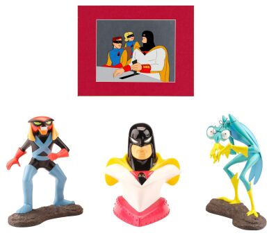 2163. Space Ghost Original Production Cel and Three Limited Edition Maquettes #266/2500, #373/2500 and #386/2500 ### SPACE GHOST (1966-1968)