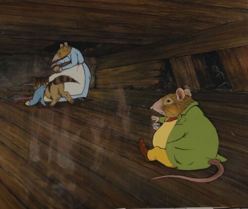 2224. Tailor Mouse Original Production Cel on Key Master Production Background ### THE WORLD OF PETER RABBIT AND FRIENDS (1992)