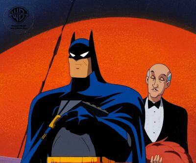 2028. Batman and Alfred Original Production Cel on Hand-Painted Key Master Production Background from "Feat of Clay Part II" ### BATMAN: THE ANIMATED SERIES (1992-1995)