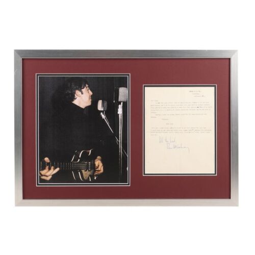 28. Personal Fan Letter Signed by Paul McCartney ### PAUL MCCARTNEY