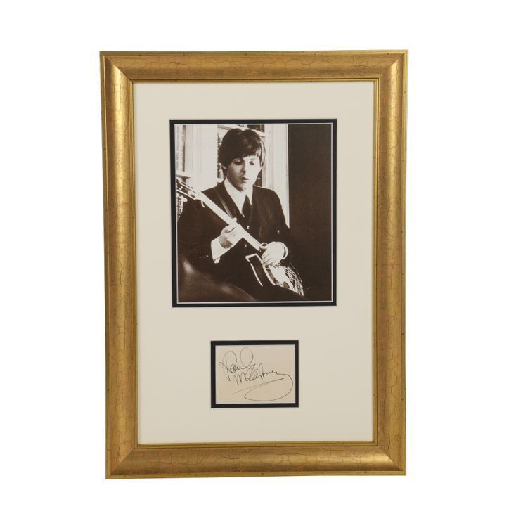 30. Framed Paul McCartney Autograph ### PAUL MCCARTNEY