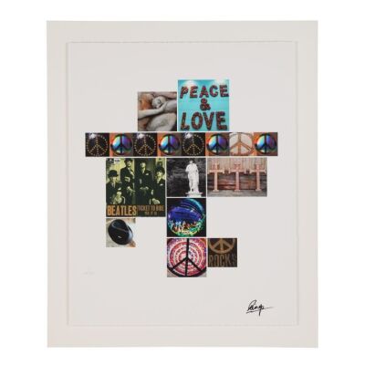 37. Ringo Starr-Autographed ''Peace Rocks'' Hand-Numbered Limited Edition Silkscreen Print ### RINGO STARR