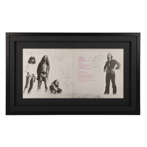 42. Ozzy Osbourne, Tony Iommi, Geezer Butler and Bill Ward-Autographed Paranoid Album ### BLACK SABBATH