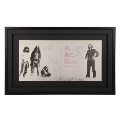 42. Ozzy Osbourne, Tony Iommi, Geezer Butler and Bill Ward-Autographed Paranoid Album ### BLACK SABBATH