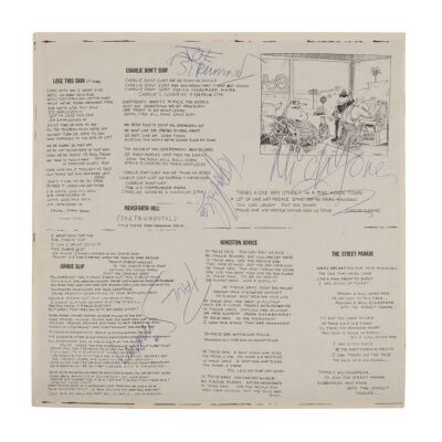 65. Joe Strummer, Mick Jones, Paul Simonon, and Nicky "Topper" Headon-Autographed Sandinista Vinyl Album Track List ### THE CLASH