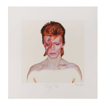81. David Bowie and Celia Philo-Autographed Limited Edition Aladdin Sane Print, 2008 ### DAVID BOWIE
