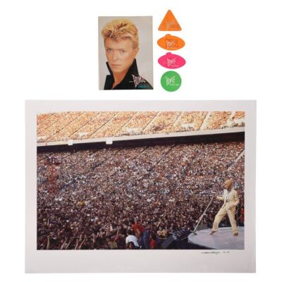 82. The Denis O'Regan Collection: Limited Edition David Bowie Commonwealth Stadium Edmonton Fine Art Print, Tour Programme and Four Backstage Passes ### DAVID BOWIE