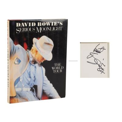 89. The Denis O'Regan Collection: David Bowie-Autographed and Dated 1984 Serious Moonlight: The World Tour Book ### DAVID BOWIE