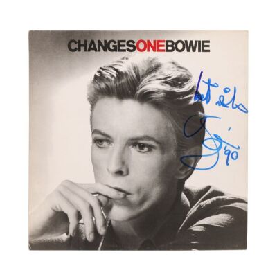 91. David Bowie-Autographed Changesonebowie Record Sleeve ### DAVID BOWIE