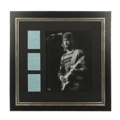 110. Eric Clapton Three-Page Handwritten Letter to Fan with Original Envelope ### ERIC CLAPTON