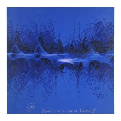 111. Eric Clapton-Autographed "River of Tears" Soundwave by Tim Wakefield, 2010 ### ERIC CLAPTON
