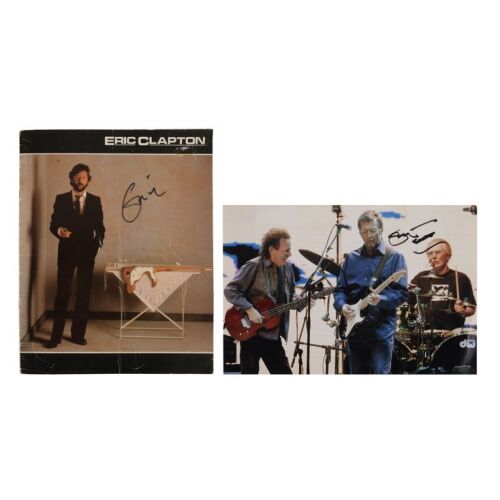 113. Eric Clapton-Autographed Tour Programme and Photo ### ERIC CLAPTON