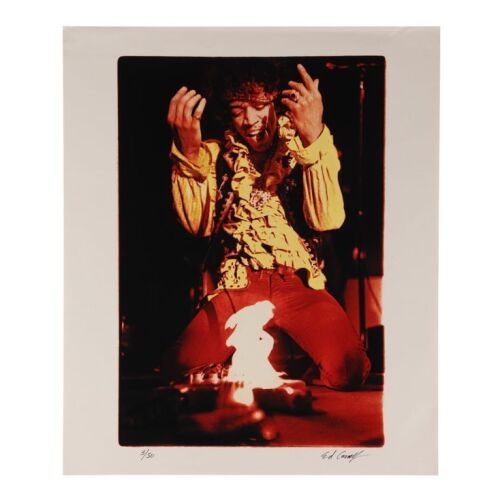 141. Limited Edition Jimi Hendrix Burning His Guitar Print by Ed Caraeff, 1967 ### JIMI HENDRIX