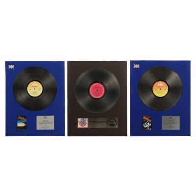 151. Three Assorted Disc Awards for Screaming For Vengeance, Point Of Entry and British Steel ### JUDAS PRIEST