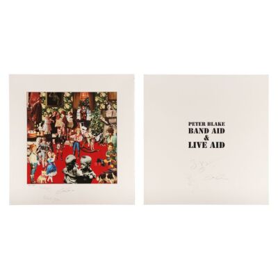 177. Sir Bob Geldof, Simon Crow and Peter Briquette-Autographed "Do They Know It's Christmas?" Test Proof ### PETER BLAKE