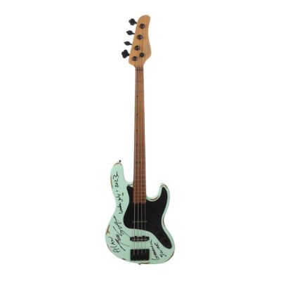 198. Nikki Sixx's Photo-Matched Autographed and Inscribed Stage-Used Schecter J-4 Bass Guitar ### MOTLEY CRUE