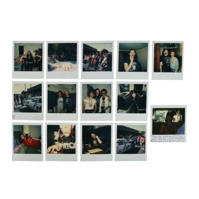 200. 14 Polaroids with Hand-annotations by Lemmy ### MOTORHEAD