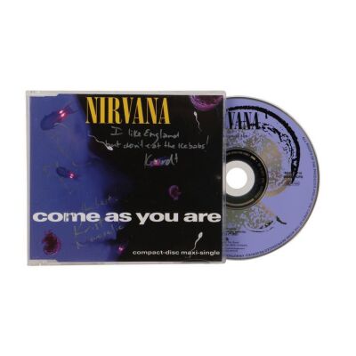 205. Kurt Cobain, Dave Grohl and Krist Novoselic-Autographed "Come as You Are" CD ### NIRVANA