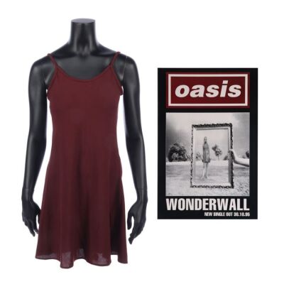 226. Wonderwall Cover Artwork Dress Worn by Anita Heryet and Promotional Poster ### OASIS