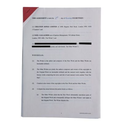 237. Noel Gallagher vs The Real People Signed Plagiarism Settlement Contract ### OASIS