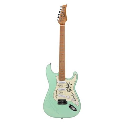 246. Noel Gallagher, Liam Gallagher, Paul "Guigsy" McGuigan, Paul "Bonehead" Arthurs, Gem Archer-Autographed Stratocaster-style Guitar ### OASIS