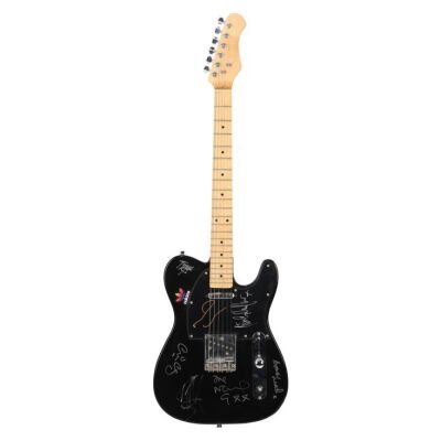 251. Noel Gallagher, Liam Gallagher, Tony McCarroll, Paul "Guigsy" McGuigan and Paul "Bonehead" Arthurs-Autographed Stagg T-Series Guitar ### OASIS