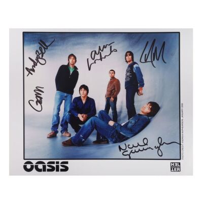 254. Noel Gallagher, Liam Gallagher, Gem Archer, Andy Bell and Alan White-Autographed Photograph ### OASIS