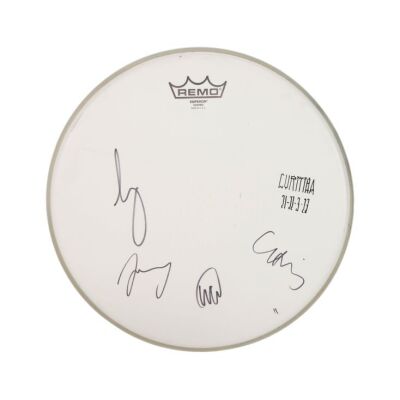 266. Chris Martin, Jonny Buckland, Guy Berryman and Will Champion-Autographed Drum Skin ### COLDPLAY