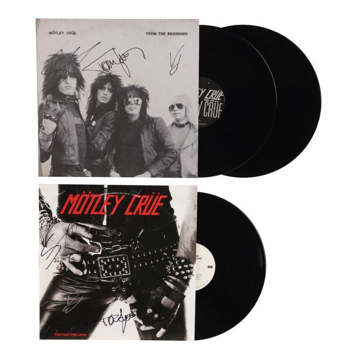 267. Tommy Lee, Nikki Sixx and Vince Neil-Autographed From the