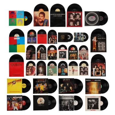 310. The Peter Hince Collection: 34 Assorted 12-inch and 7-inch Queen Vinyl Records ### QUEEN