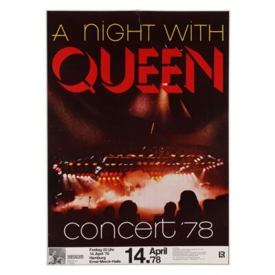 314. The Peter Hince Collection: Ernst-Merck Halle Hamburg 1978 Concert Poster ### QUEEN