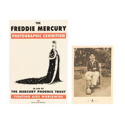 328. The Peter Hince Collection: Freddie Mercury The Solo Collection Launch Party Invitation and Freddie Mercury Photographic Exhibition Preview Invitation ### QUEEN