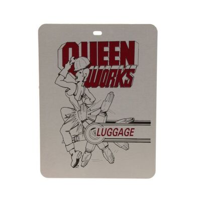 332. The Peter Hince Collection: The Works Tour Metal Personal Luggage Tag, 1984 ### QUEEN
