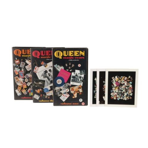 346. The Peter Hince Collection: Three Queen Magic Years VHS Tapes and Three Cover Artwork Polaroids ### QUEEN
