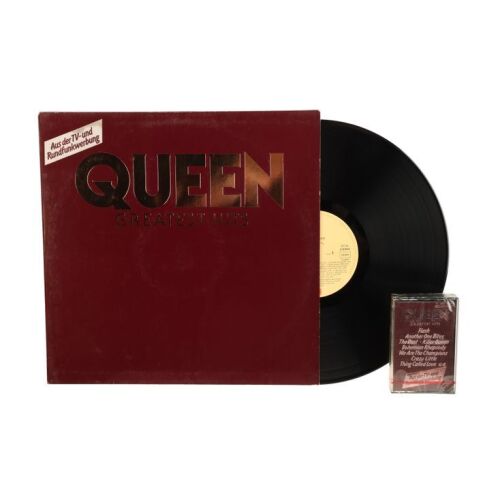 349. The Peter Hince Collection: Queen Greatest Hits German Vinyl and Sealed Cassette Tape ### QUEEN