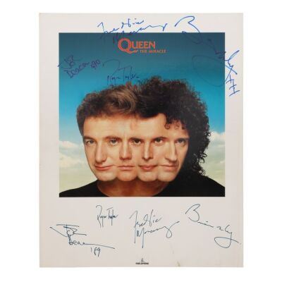 363. Freddie Mercury, Brian May, Roger Taylor, John Deacon-Autographed "The Miracle" Print ### QUEEN