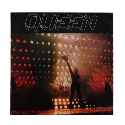 367. Freddie Mercury, Brian May, Roger Taylor and John Deacon-Autographed Crazy Tour '79 Programme Cover ### QUEEN