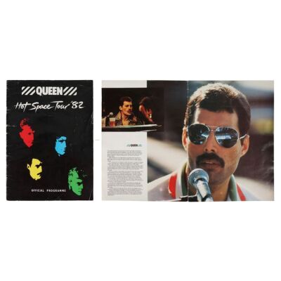 370. Freddie Mercury, Brian May and Roger Taylor-Autographed Hot Space Tour Programme, 1982 ### QUEEN