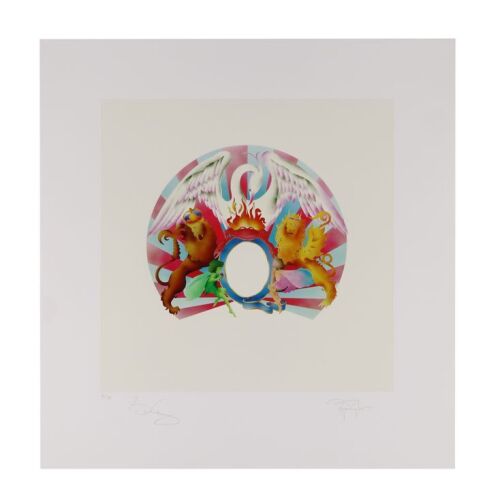 378. Brian May and Roger Taylor-Autographed Limited Edition A Night at the Opera Album Print, 2014 ### QUEEN