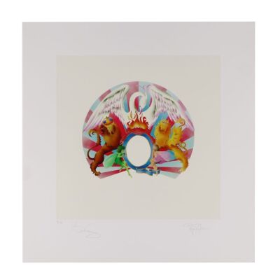 378. Brian May and Roger Taylor-Autographed Limited Edition A Night at the Opera Album Print, 2014 ### QUEEN