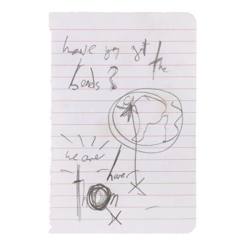 380. Thom Yorke-Autographed Handwritten and Doodled Note ### RADIOHEAD