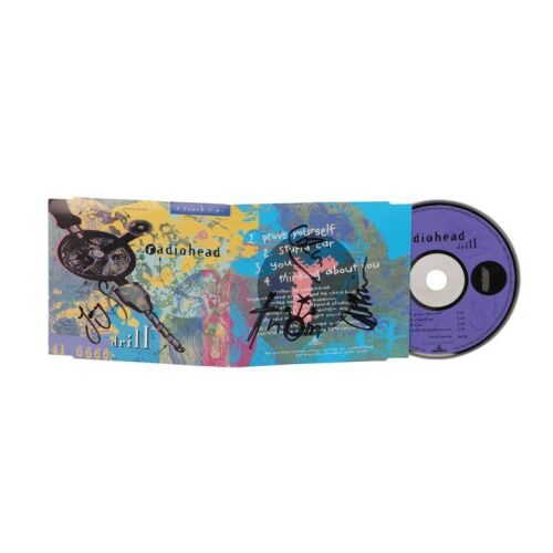 389. Thom Yorke, Colin Greenwood, Jonny Greenwood, Ed O'Brien, Philip Selway-Autographed Drill CD Single ### RADIOHEAD