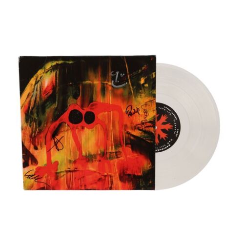 390. Thom Yorke, Colin Greenwood, Jonny Greenwood, Ed O'Brien, Philip Selway-Autographed The King of Limbs Vinyl and Newspaper Page ### RADIOHEAD