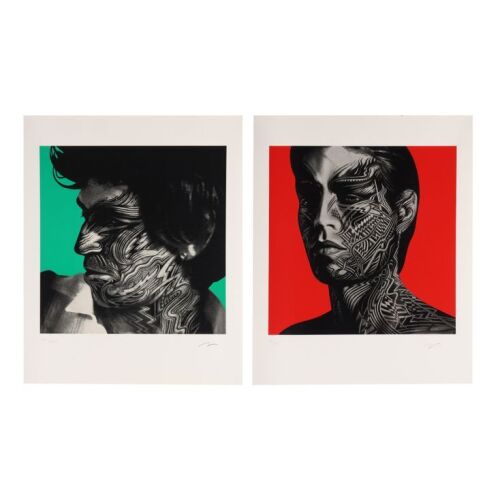 393. Pair of Limited Edition Keith Richards and Mick Jagger Tattoo You Cover Art Prints by Peter Corriston and Hubert Kretzschmar, 2011 ### THE ROLLING STONES