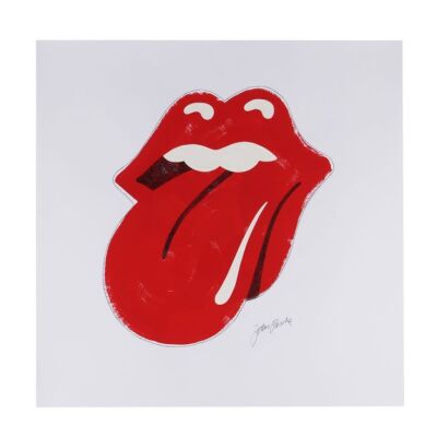 394. John Pasche-Signed Hand-Painted Tongue and Lips Original Artwork ### THE ROLLING STONES